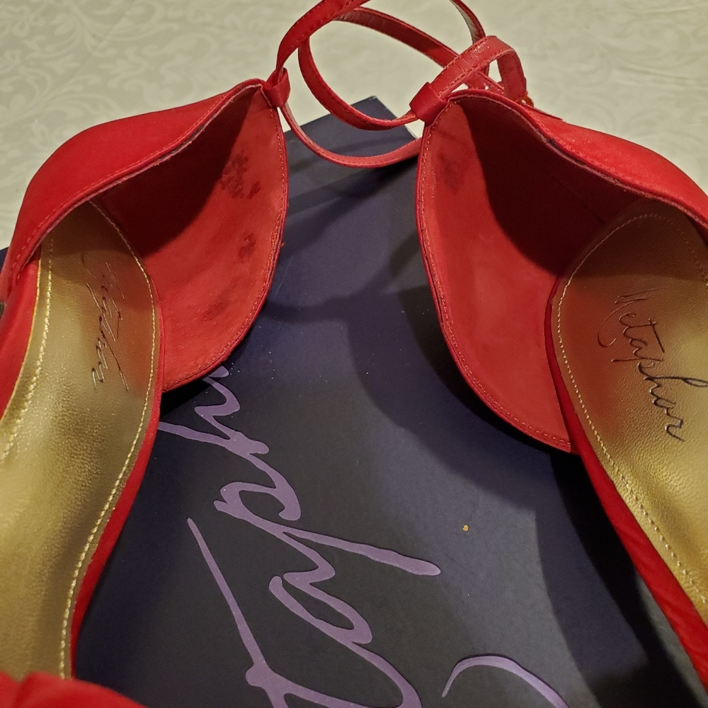 Satin Open Toe Heels - Picture 7 of 7